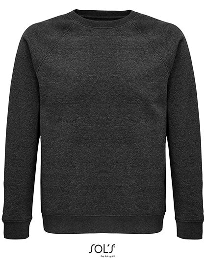 Unisex Space Sweatshirt in Charcoal Melange, Größe 3XL