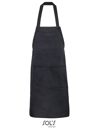 Unisex Gamma Apron in Black, Größe 90 x 75 cm
