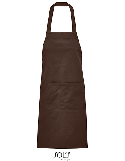 Unisex Gamma Apron in Chocolate, Größe 90 x 75 cm