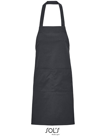 Unisex Gamma Apron in Dark Grey (Solid), Größe 90 x 75 cm