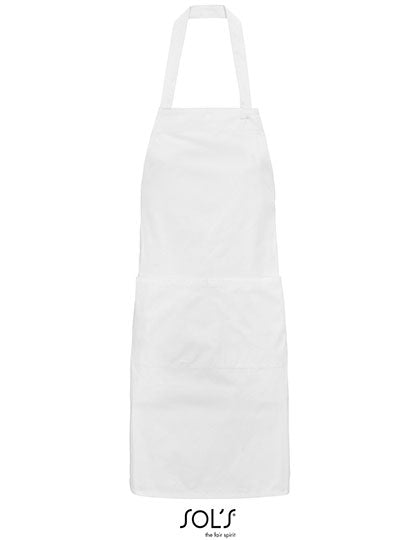 Unisex Gamma Apron in White, Größe 90 x 75 cm