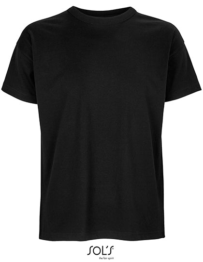 Men´s Boxy Oversized T-Shirt in Deep Black, Größe XXL