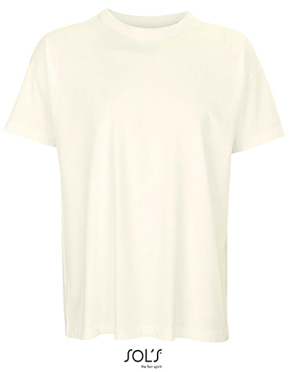 Men´s Boxy Oversized T-Shirt in Off White, Größe XXL
