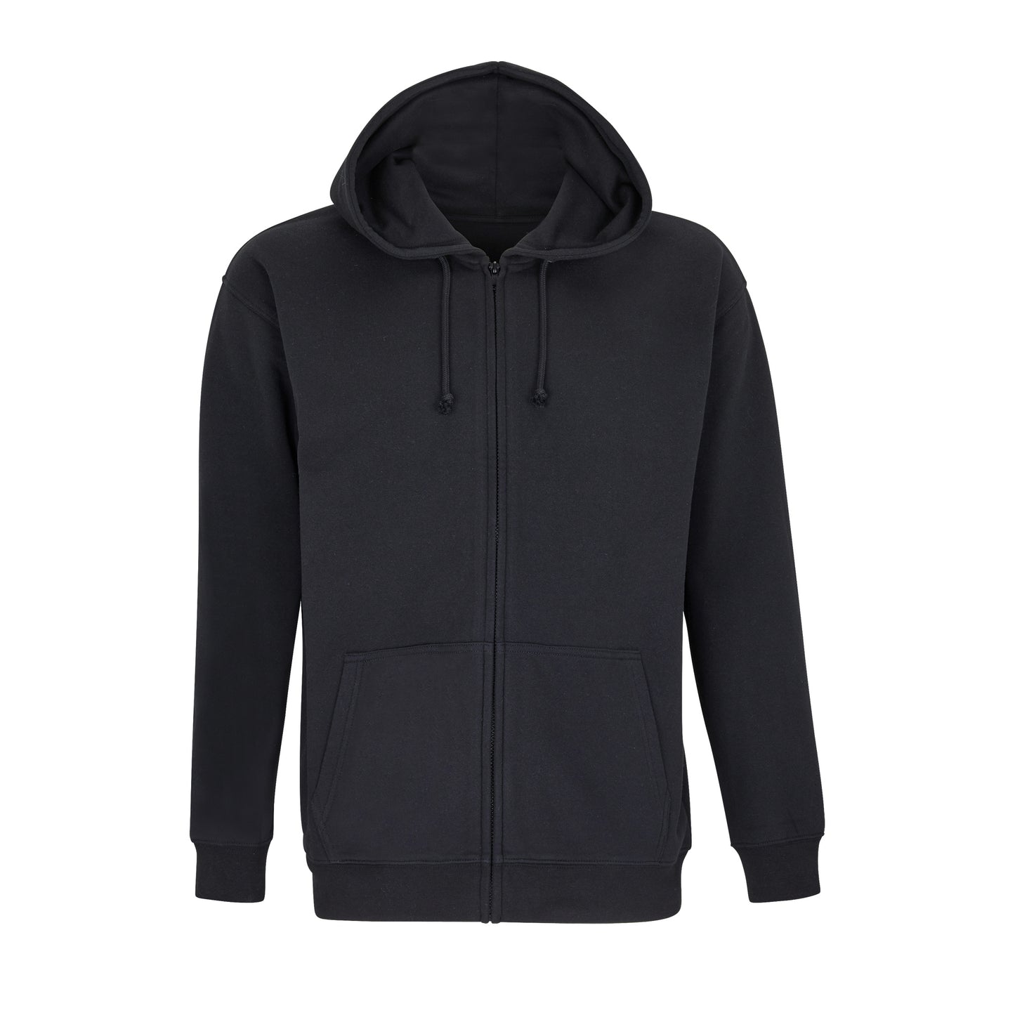 Unisex Full-Zip Hoodie Carter in Black, Größe 3XL