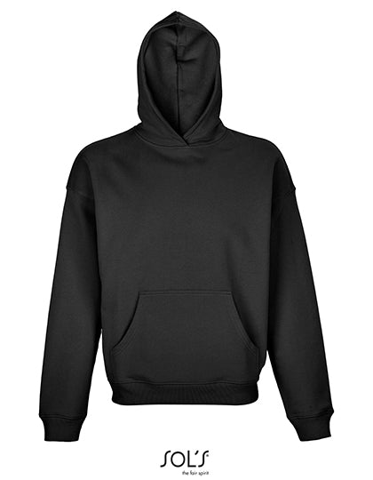 Unisex Connor Oversized Hoodie in Black, Größe XXL