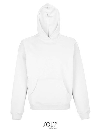 Unisex Connor Oversized Hoodie in White, Größe XXL