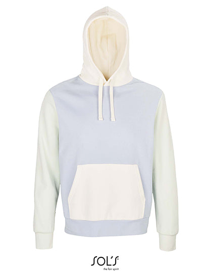 Unisex Collins Hooded Sweatshirt in Creamy Blue, Größe 3XL