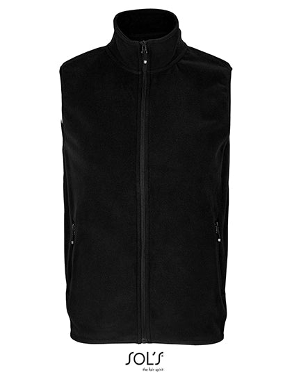 Unisex Factor Zipped Fleece Bodywarmer in Black, Größe 5XL