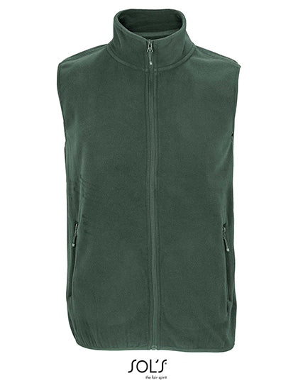 Unisex Factor Zipped Fleece Bodywarmer in Forest Green, Größe 5XL