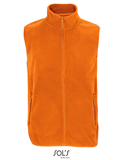Unisex Factor Zipped Fleece Bodywarmer in Orange, Größe 5XL