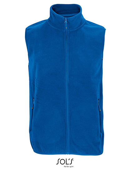 Unisex Factor Zipped Fleece Bodywarmer in Royal Blue 241, Größe 5XL