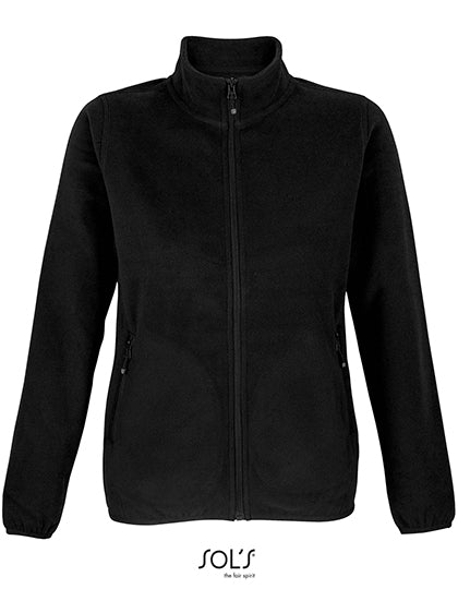 Women´s Factor Zipped Fleece Jacket in Black, Größe 3XL