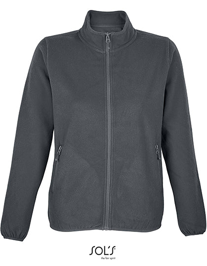 Women´s Factor Zipped Fleece Jacket in Charcoal Grey (Solid), Größe 3XL