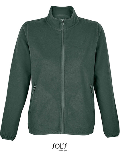 Women´s Factor Zipped Fleece Jacket in Forest Green, Größe 3XL