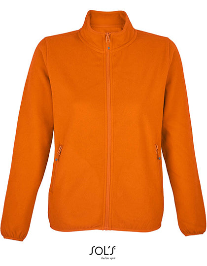 Women´s Factor Zipped Fleece Jacket in Orange, Größe 3XL