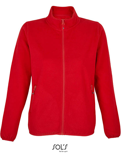 Women´s Factor Zipped Fleece Jacket in Red, Größe 3XL