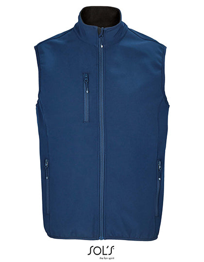 Men´s Falcon Zipped Softshell Bodywarmer in Abyss Blue, Größe 4XL