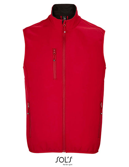 Men´s Falcon Zipped Softshell Bodywarmer in Pepper Red, Größe 4XL