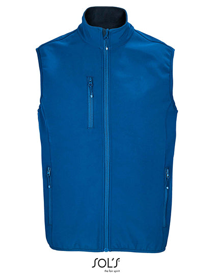 Men´s Falcon Zipped Softshell Bodywarmer in Royal Blue 241, Größe 4XL