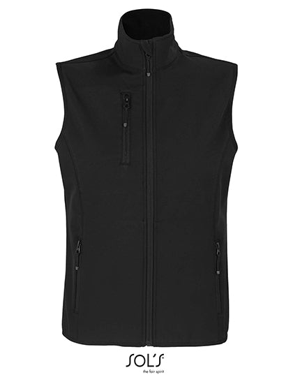 Women´s Falcon Zipped Softshell Bodywarmer in Black, Größe 3XL