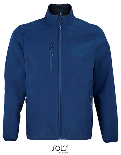 Men´s Falcon Zipped Softshell Jacket in Abyss Blue, Größe 4XL