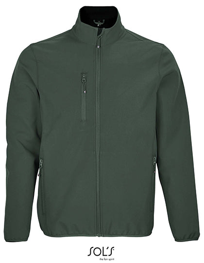 Men´s Falcon Zipped Softshell Jacket in Forest Green, Größe 4XL