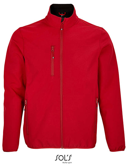 Men´s Falcon Zipped Softshell Jacket in Pepper Red, Größe 4XL