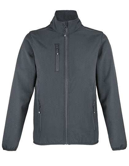 Women´s Falcon Zipped Softshell Jacket in Charcoal Grey (Solid), Größe 3XL