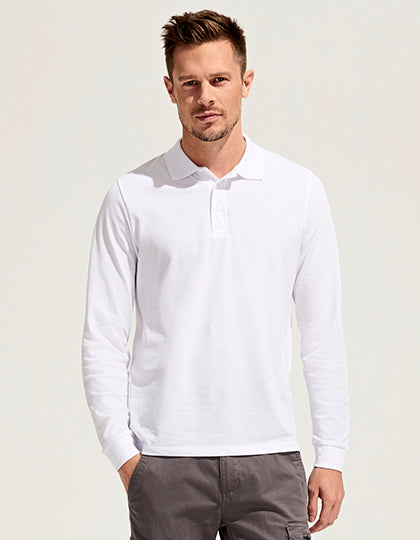 Unisex Long Sleeve Polycotton Polo Shirt