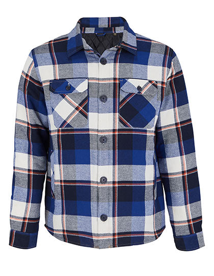 Unisex Checkered Overshirt Noah in Royal Blue 241, Größe 3 (3XL/4XL)