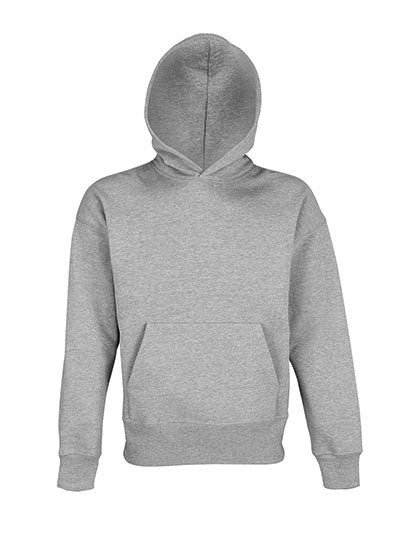 Unisex Hooded Sweatshirt Origin in Grey Melange, Größe 3XL