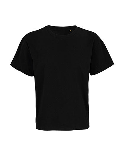 Unisex Oversized T-Shirt Legacy in Deep Black, Größe 3XL