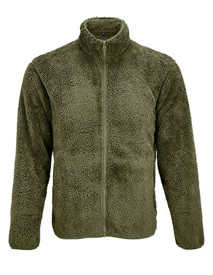 Unisex Fleece Zip Jacket Finch in Army, Größe XXS