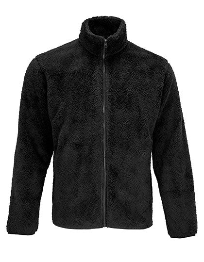 Unisex Fleece Zip Jacket Finch in Black, Größe XXS