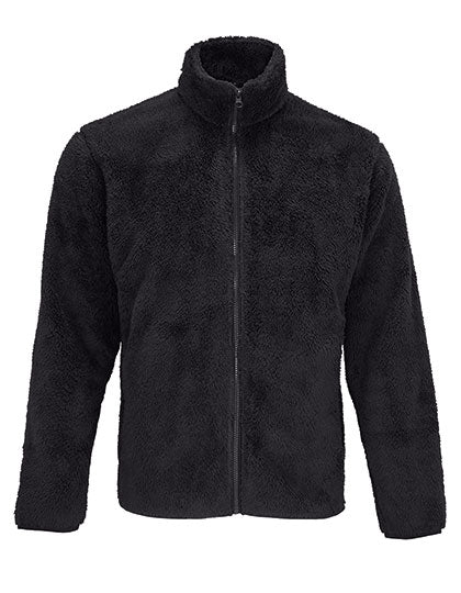 Unisex Fleece Zip Jacket Finch in Carbon Grey, Größe XXS