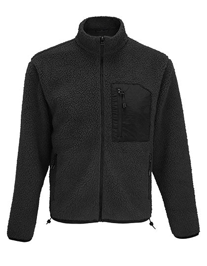 Unisex Sherpa Jacket Fury in Carbon Grey, Größe 3XL