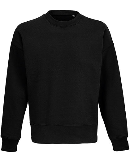 Unisex Round-Neck Sweatshirt Authentic in Black, Größe 3XL
