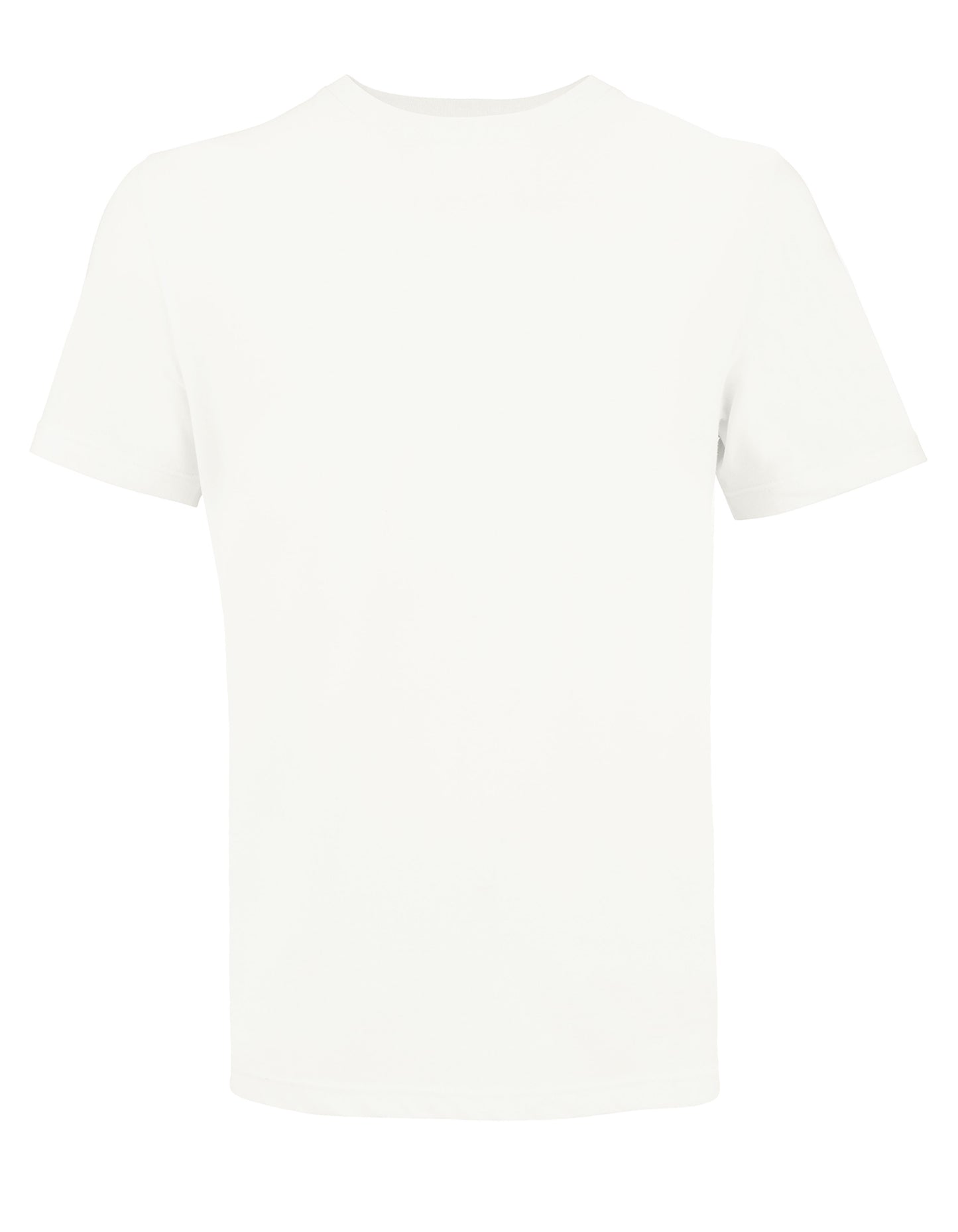 Unisex Round Neck T-Shirt Tuner in Absolute White, Größe 5XL