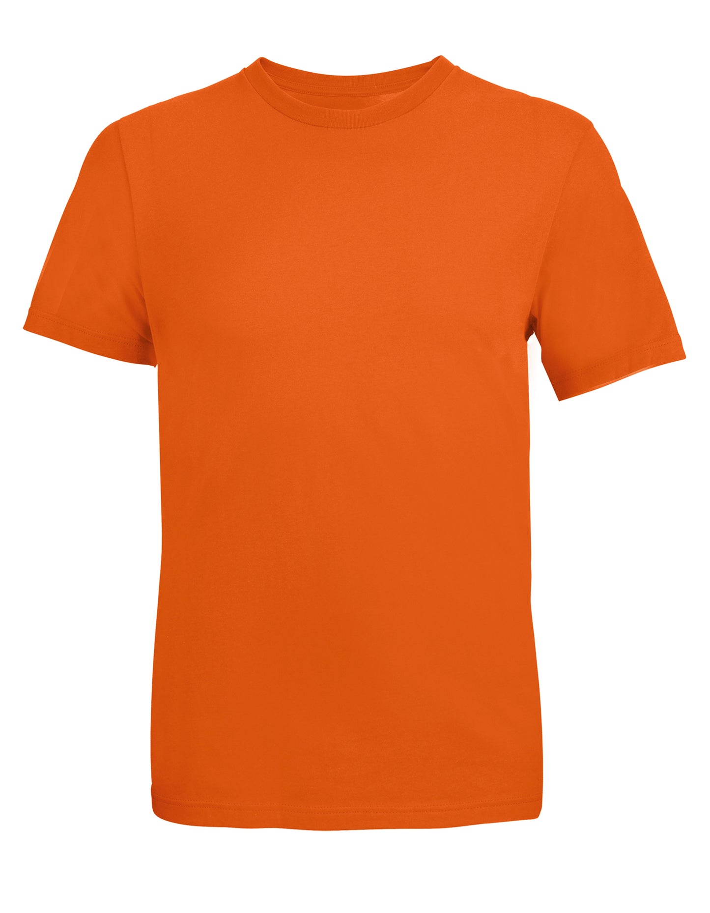 Unisex Round Neck T-Shirt Tuner in Dark Orange, Größe 5XL