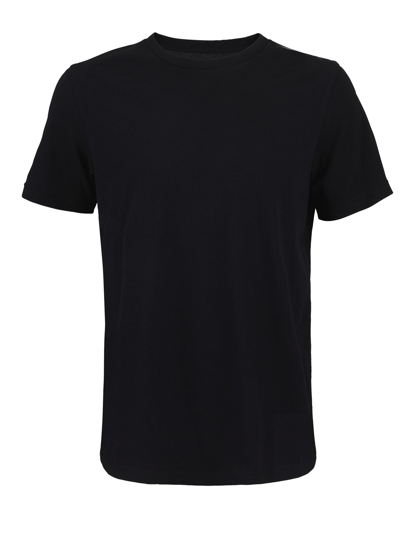Unisex Round Neck T-Shirt Tuner in Deep Black, Größe 5XL