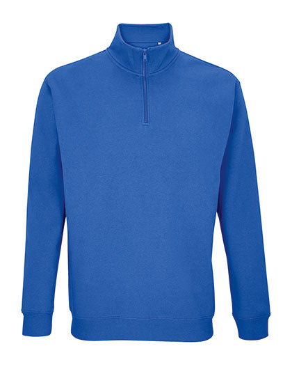 Unisex 1/4 Zip Sweatshirt Conrad in Royal Blue 241, Größe 4XL