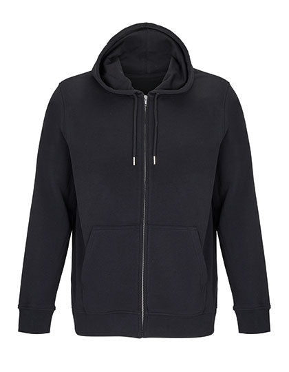 Unisex Full-Zip Hoodie Calipso in Black, Größe 3XL