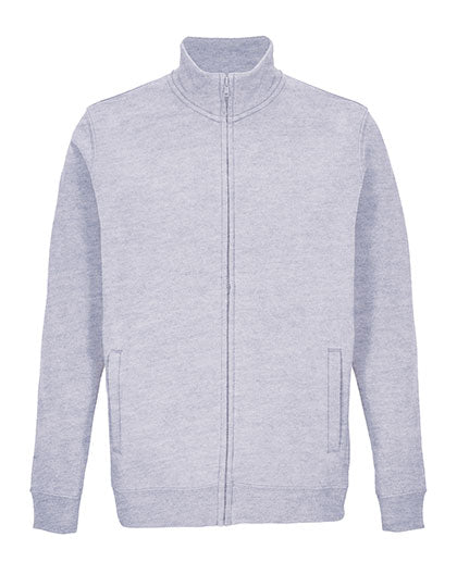 Unisex Full-Zip Jacket Cooper in Grey Melange, Größe 4XL