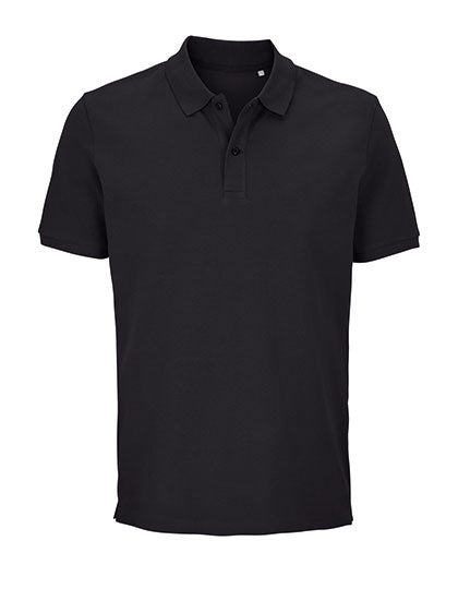 Unisex Polo Shirt Pegase in Carbon Grey, Größe 3XL