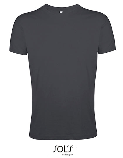 Regent Fit T-Shirt in Dark Grey (Solid), Größe XXL