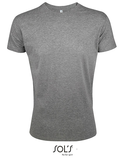Regent Fit T-Shirt in Grey Melange, Größe XXL