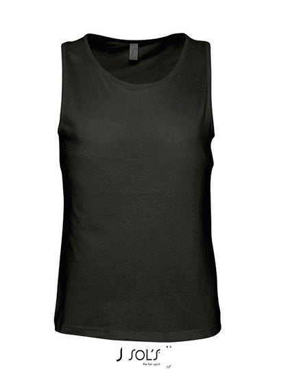 Men´s Tank Top Justin in Deep Black, Größe 5XL