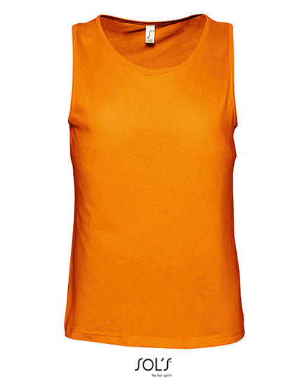 Men´s Tank Top Justin in Orange, Größe XXL