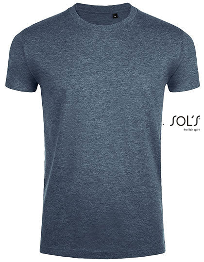 Imperial Fit T-Shirt in Heather Denim, Größe XXL
