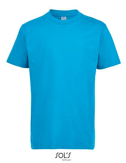Kids´ Imperial T-Shirt in Aqua, Größe 12 years (142/152)